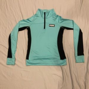 Pink 1/4 zip long sleeve